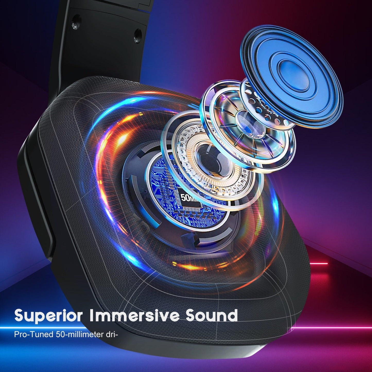 SoulBytes S12 RGB Gaming Headset, Stereo Sound Noise-Canceling Mic Multi-Platform eprolo