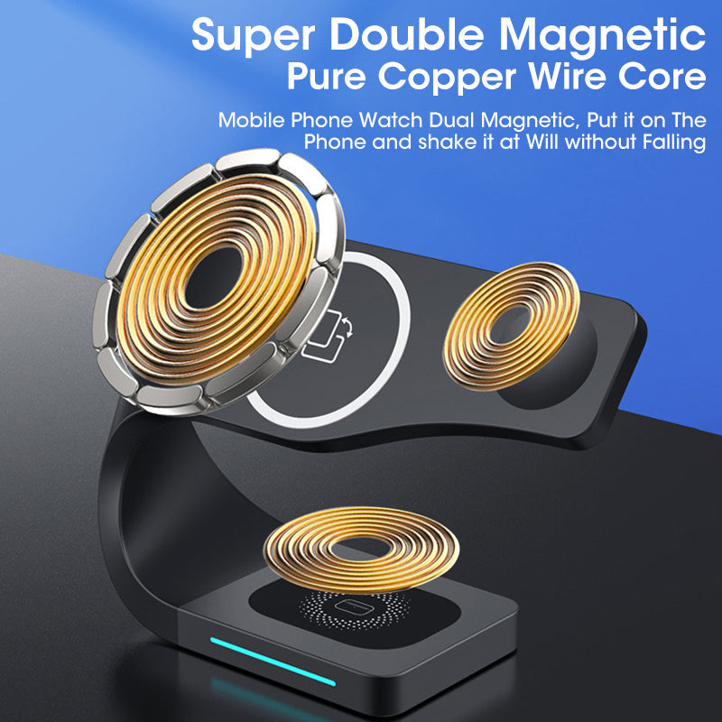 LFX‑178 4‑in‑1 15W Magnetic Wireless Charging Station for iPhone 12+ eprolo