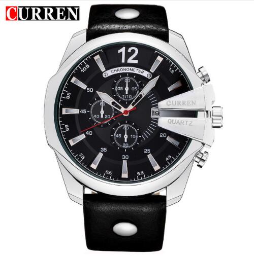 CURREN 8176 Men's Quartz Watch - Luxury Chronometer Leather Strap eprolo