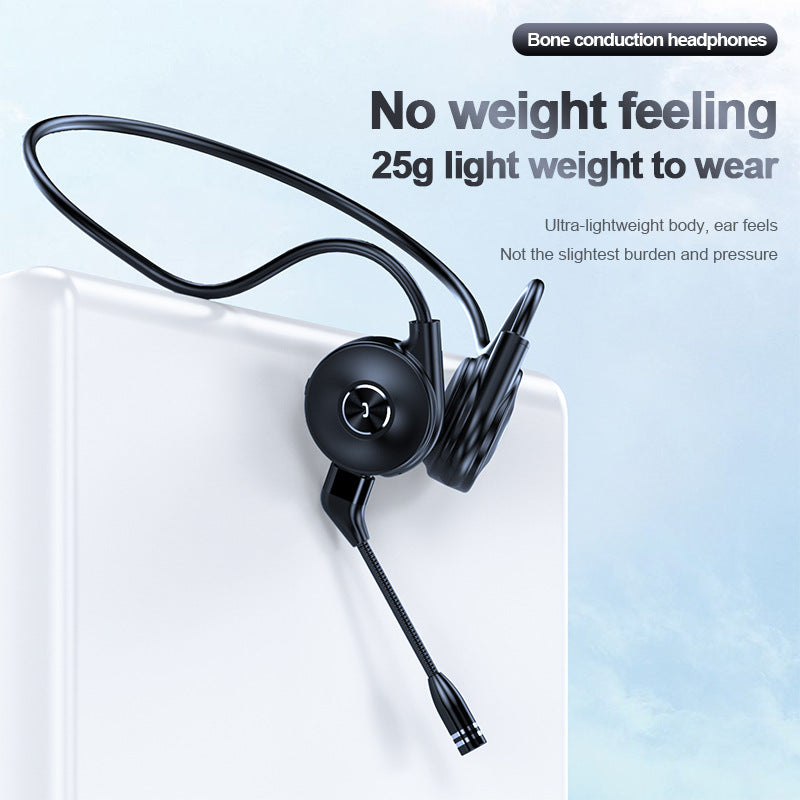 M1 Bone Conduction Bluetooth Headset - True Stereo, Lightweight, IPX5 Waterproof for Gaming, Running, and Sports eprolo