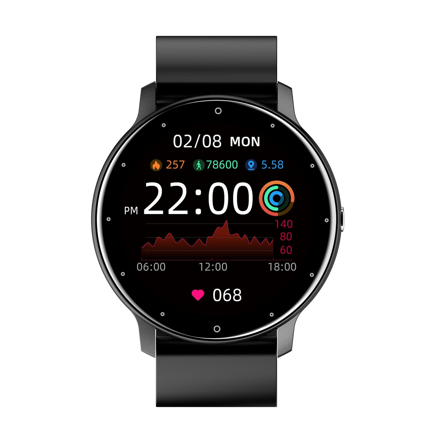 ZL02D Smart Watch with Heart Rate Monitor, Blood Pressure, Sleep Tracking, 1.3" Touch Screen eprolo