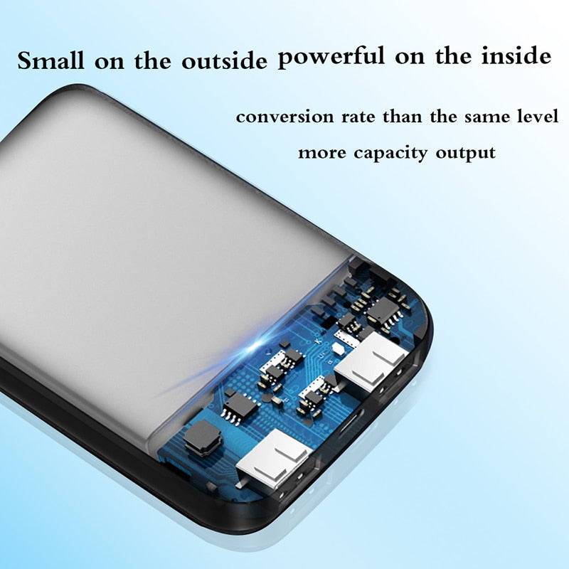 CJD-A1 20000mAh Mini Power Bank, Portable Dual USB Fast Charger for Phones eprolo