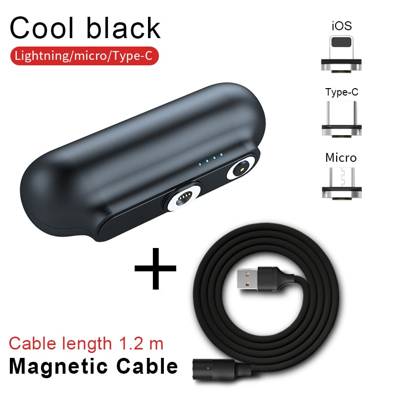 Magnetic Power Bank 2600mAh Portable Charger for iPhone Android Type-C - Mini Wireless External Battery eprolo