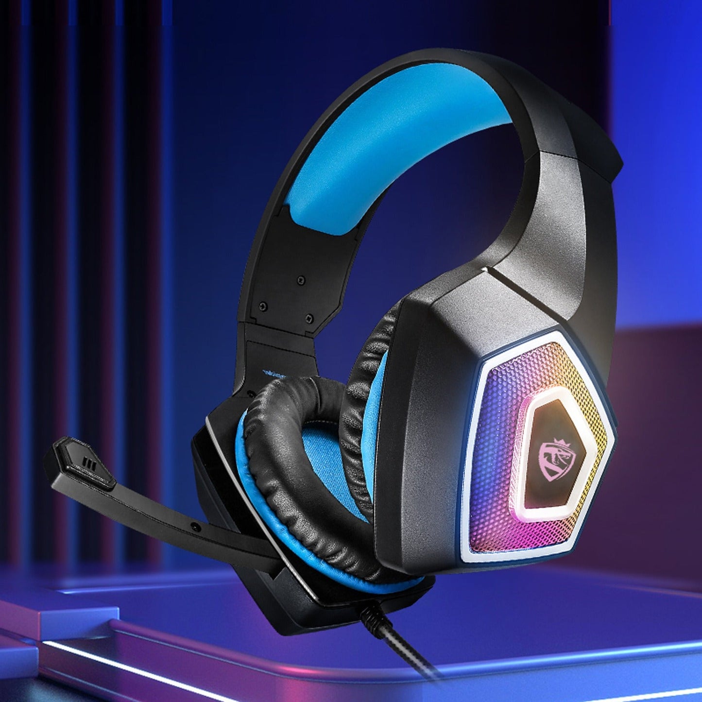 Arkartech V1 Wired RGB Gaming Headset with Mic, USB + 3.5mm Compatibility eprolo