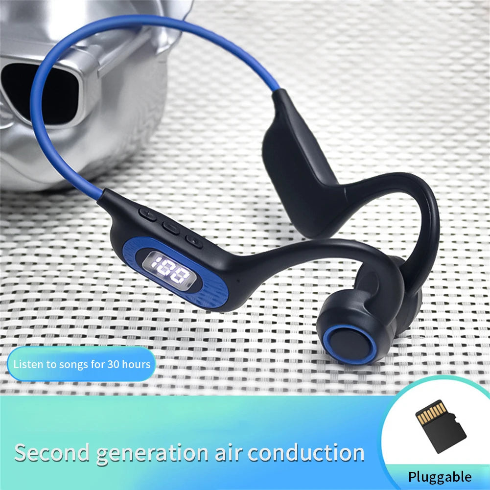 AKZ-G3 Bone Conduction Bluetooth Headphones, 30h Battery, Sports & Running Headset eprolo