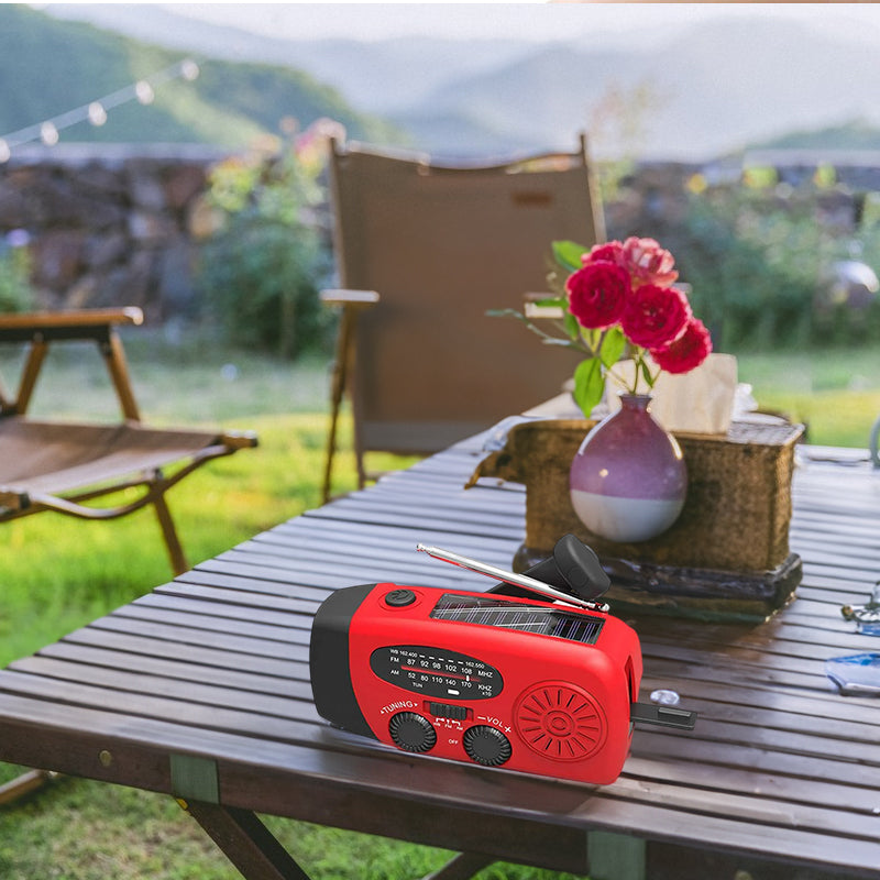 Emergency Solar Hand Crank Radio Power Bank with Flashlight & NOAA eprolo