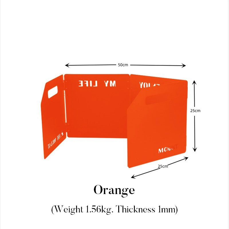 Tri-Fold or Four-Fold Camping Wind Shield, Portable Stove Wind Deflector for Outdoor Cooking - Lumic Deals