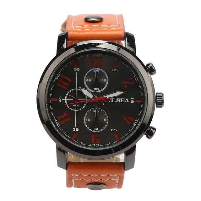 O.T.SEA Men's Military Sports Watch - Quartz Analog Casual Wristwatch for Men