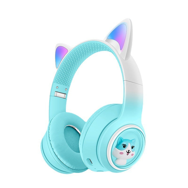 AKZ‑02 Cat Ear Bluetooth Headset with LED Lights & Waterproof Design eprolo