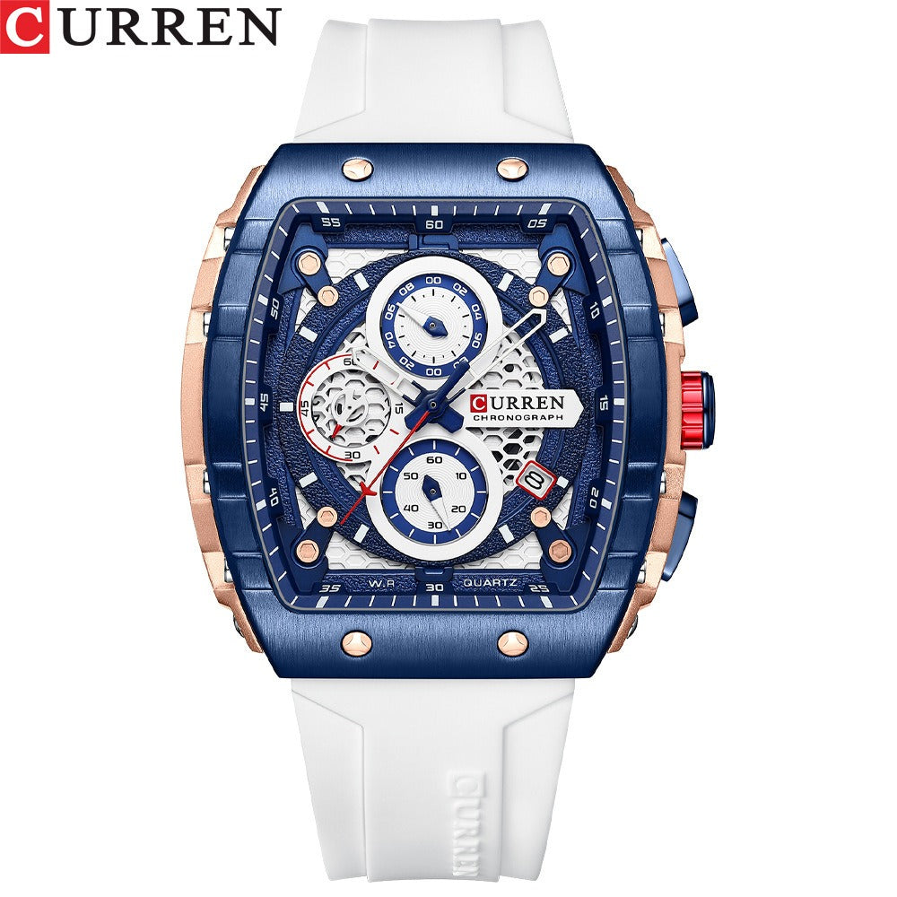 CURREN 8442 Men's Multifunctional Waterproof Chronograph Watch with Calendar & Night Light eprolo