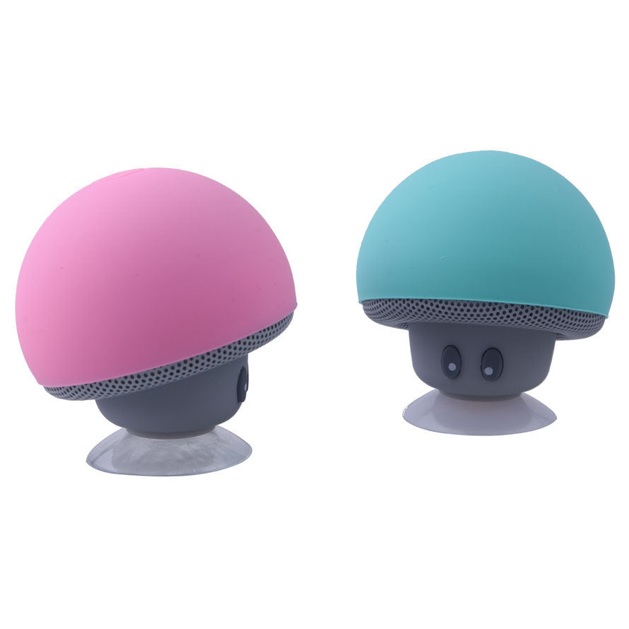 Mini Mushroom Bluetooth 4.1 Speaker w/ Mic, Suction Cup, 3W Portable eprolo
