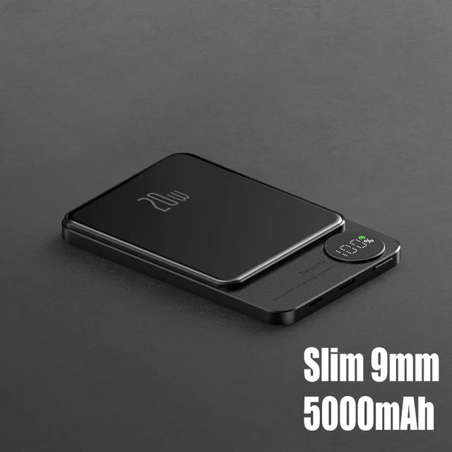 Q9 2-in-1 Magnetic Power Bank Charger 10000mAh MagSafe PD20W Wireless 15W Fast Charging eprolo