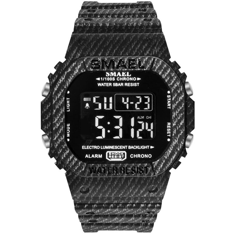 SMAEL 1801 Digital Sports Watch for Men - Military Waterproof LED Stopwatch eprolo