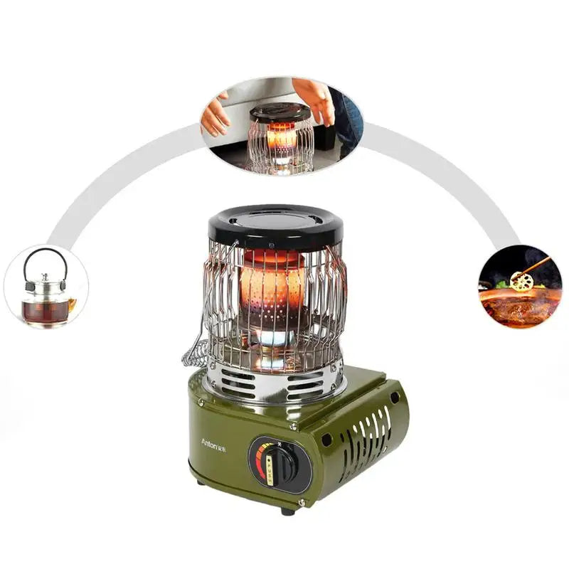 Anton Gas Heater Stove – Camping & Home Heat Oven Burner, Portable eprolo