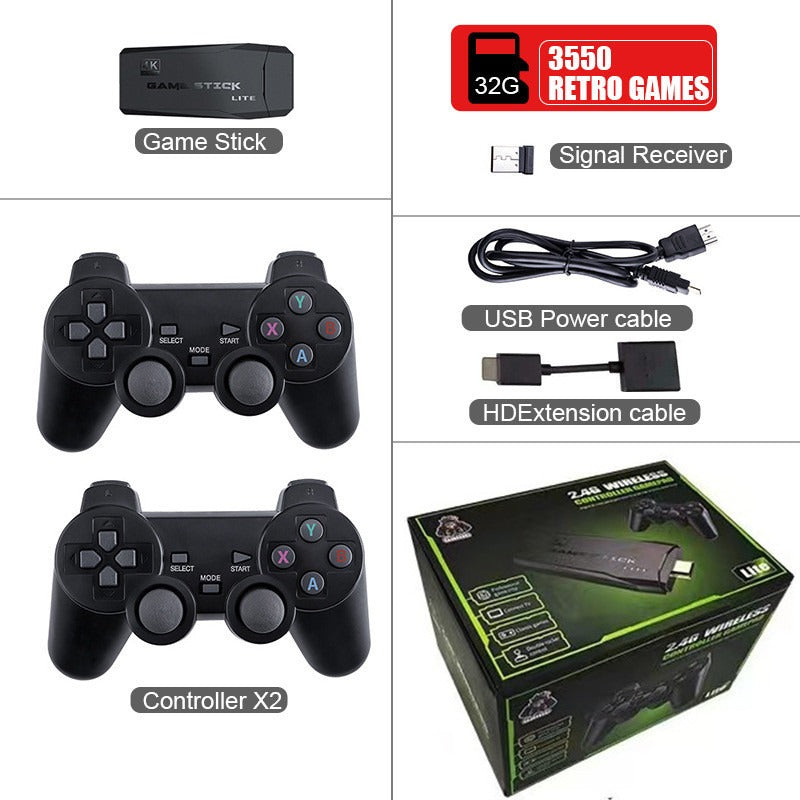 M8 Retro Game Stick Console: 10,000+ Games, 4K HDMI, Dual Wireless Controllers eprolo