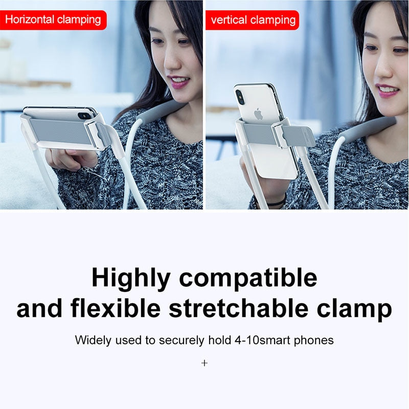 Baseus Flexible Lazy Neck Phone & Tablet Holder – Hands‑Free 360° eprolo