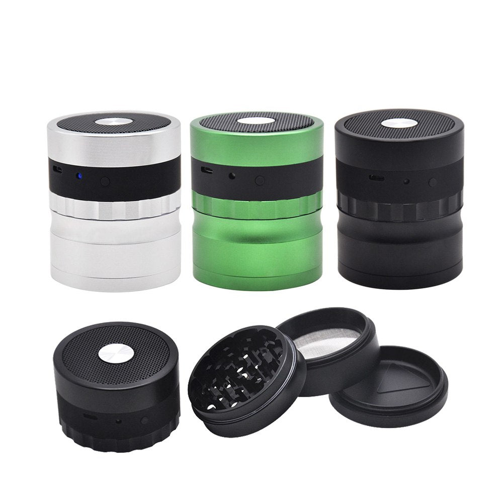 SDYX6300 Bluetooth Tobacco Grinder Speaker, 62mm Diamond Teeth, 4-Layer Aluminum eprolo