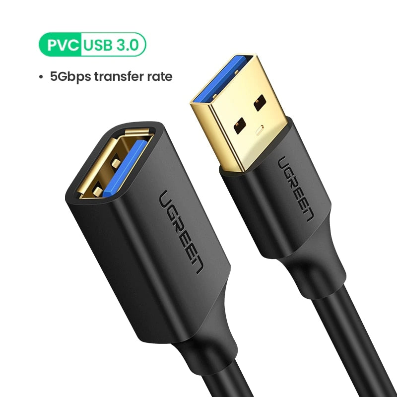 UGREEN USB 3.0 Extension Cable 5Gbps Male to Female Extender for Flash Drive, HDD, PS4, Smart TV eprolo