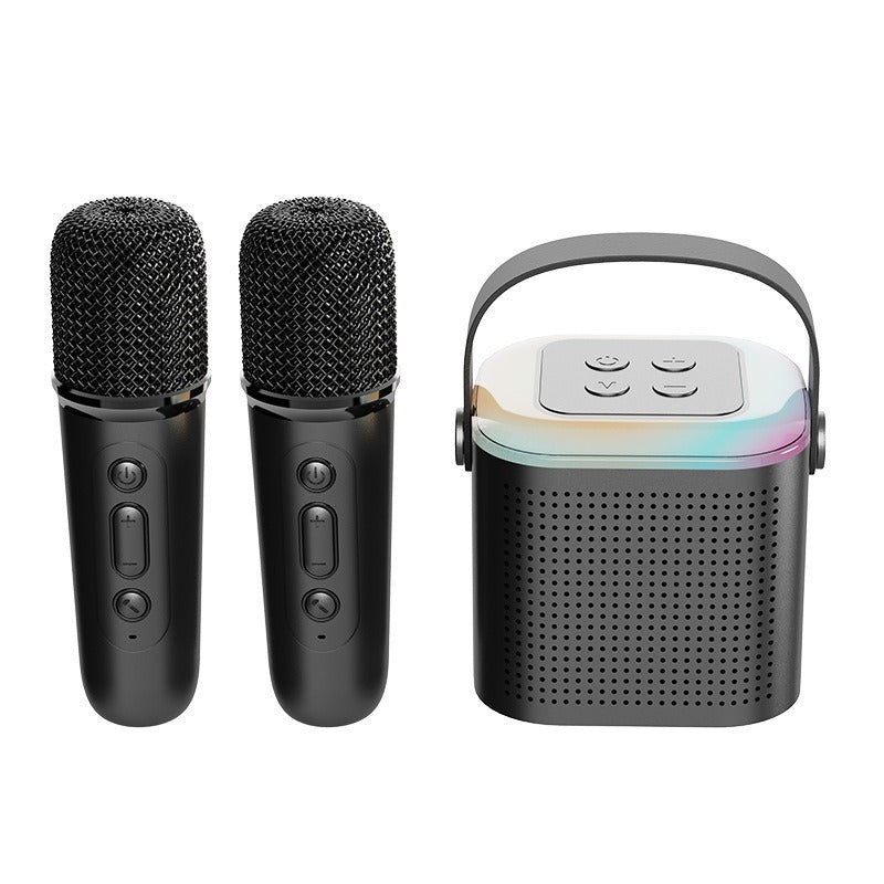 Y1 Mini Wireless Karaoke Bluetooth Speaker w/ Wireless Mic, Portable Home KTV eprolo