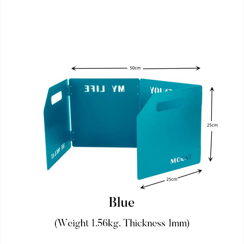 Tri-Fold or Four-Fold Camping Wind Shield, Portable Stove Wind Deflector for Outdoor Cooking eprolo
