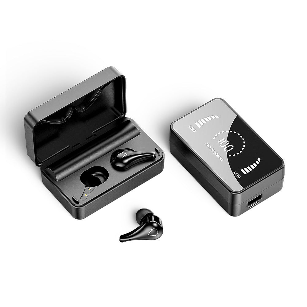 H3 HD Mirror Display Touch Bluetooth 5.0 Earphones with 3500mAh Power Bank Case eprolo
