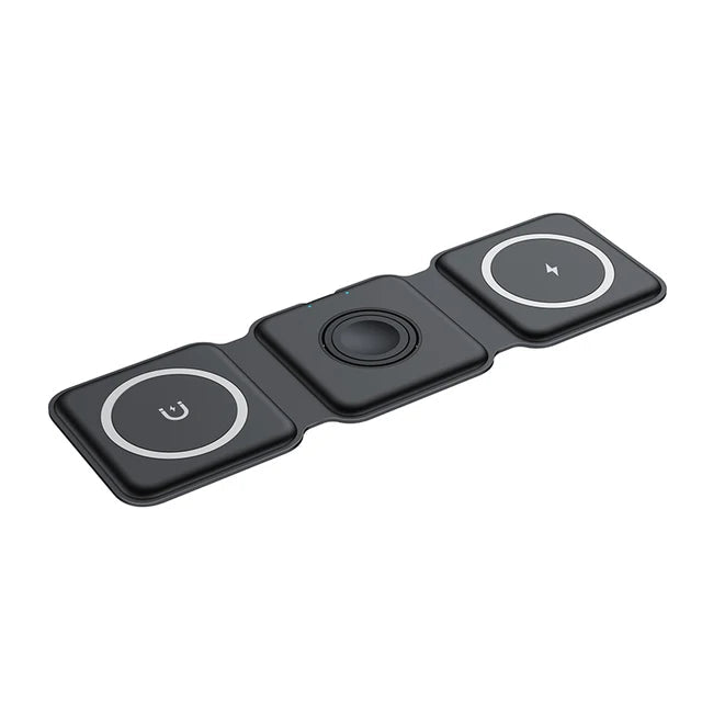 Sanhe 3-in-1 Folding Magnetic Wireless Charger for iPhone, Watch, AirPods, iOS/Android eprolo