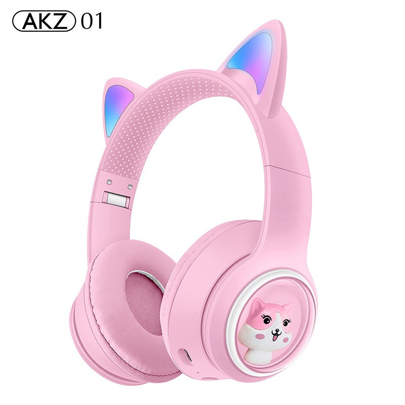 AKZ‑01 Luminous Cute Cartoon Pet Bluetooth Kids Earphones Waterproof eprolo