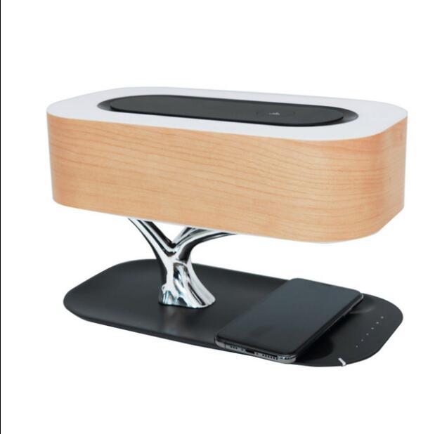 DSLB04 LED Tree Lamp with Bluetooth Speaker & Qi Wireless Charger Modern eprolo