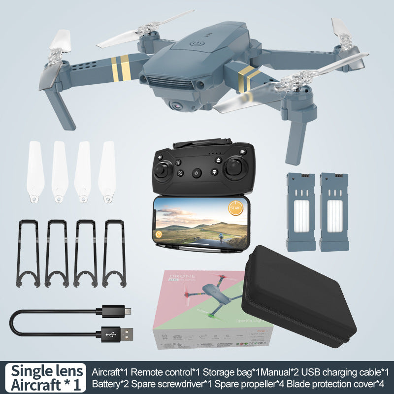 E58 Folding 4K Drone with Altitude Hold, Wi‑Fi FPV Quadcopter, LED Light eprolo
