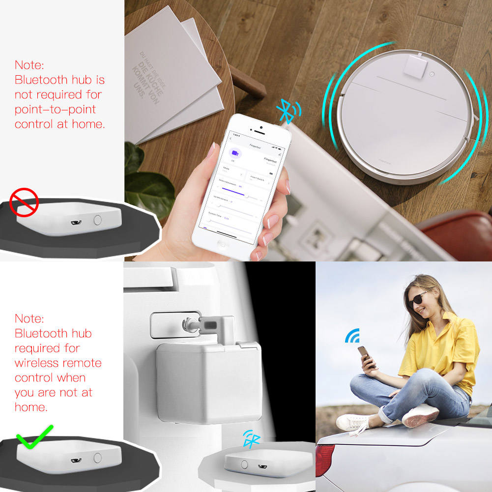 Smart Bluetooth Fingerbot for Home Automation, Alexa & Google Assistant Compatible eprolo