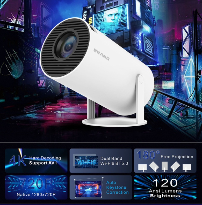 HY300/P30 4K Android 11 Mini Projector & Game Console, 36,000+ Games eprolo