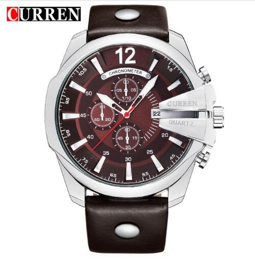 CURREN 8176 Men's Quartz Watch - Luxury Chronometer Leather Strap eprolo