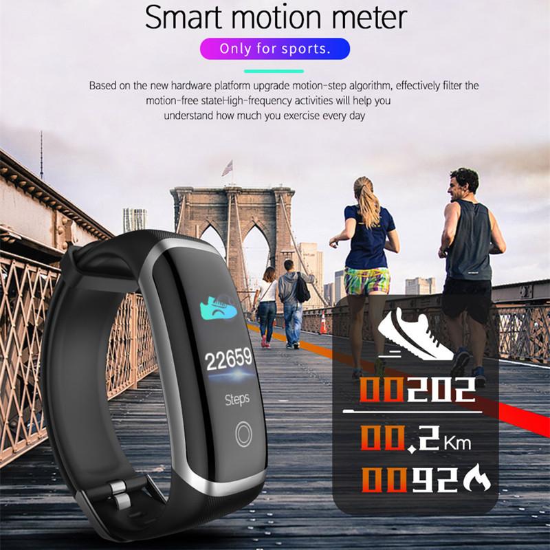 LERBYEE M4 Smart Bracelet, Heart Rate & Blood Pressure Monitor, Fitness Tracker, Call Reminder, iOS & Android eprolo