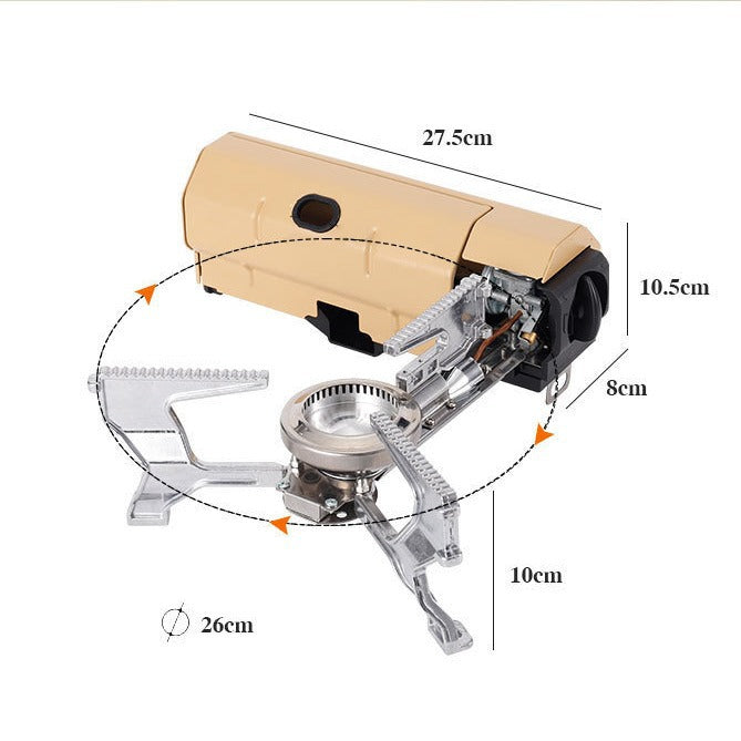 Portable Folding Card Stove Outdoor Camping Gas Picnic Hotpot Tea Cooker Burner - Lumic Deals