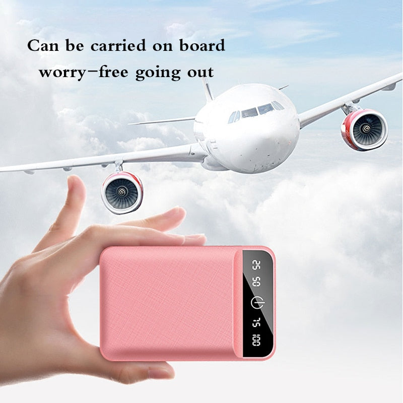 CJD-A1 20000mAh Mini Power Bank, Portable Dual USB Fast Charger for Phones eprolo