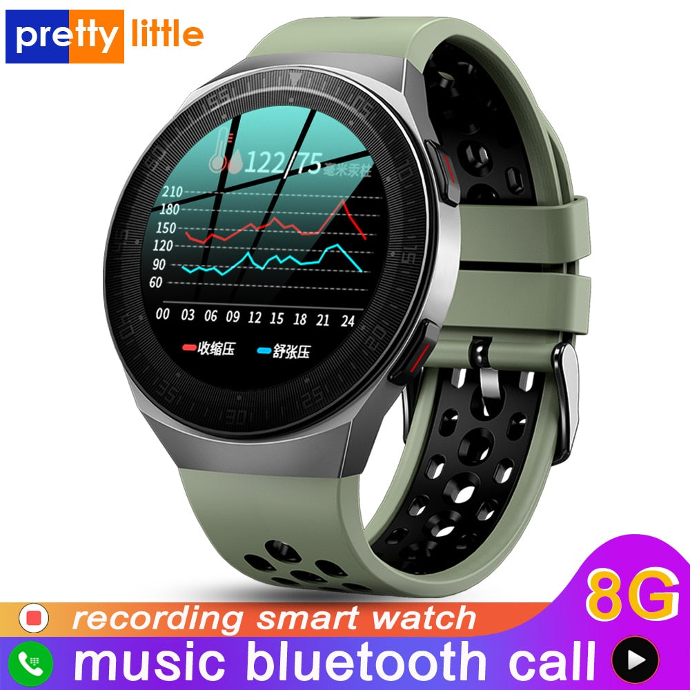 MT-3 8GB Music Smartwatch Bluetooth Call Full Touch Waterproof 1.28" eprolo