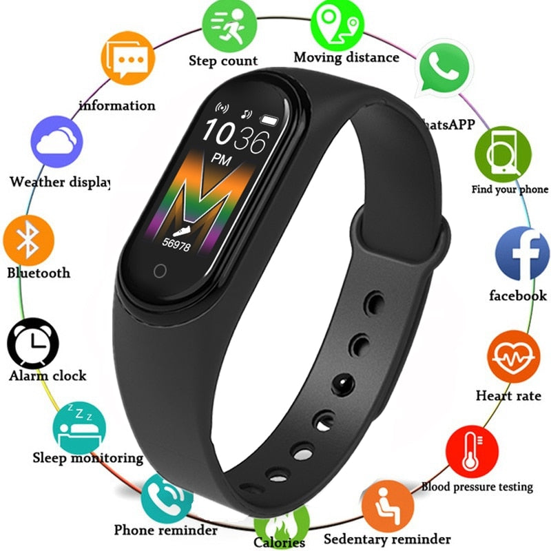M5 Smart Band Fitness Tracker with Heart Rate Blood Pressure Monitor Bluetooth Call eprolo
