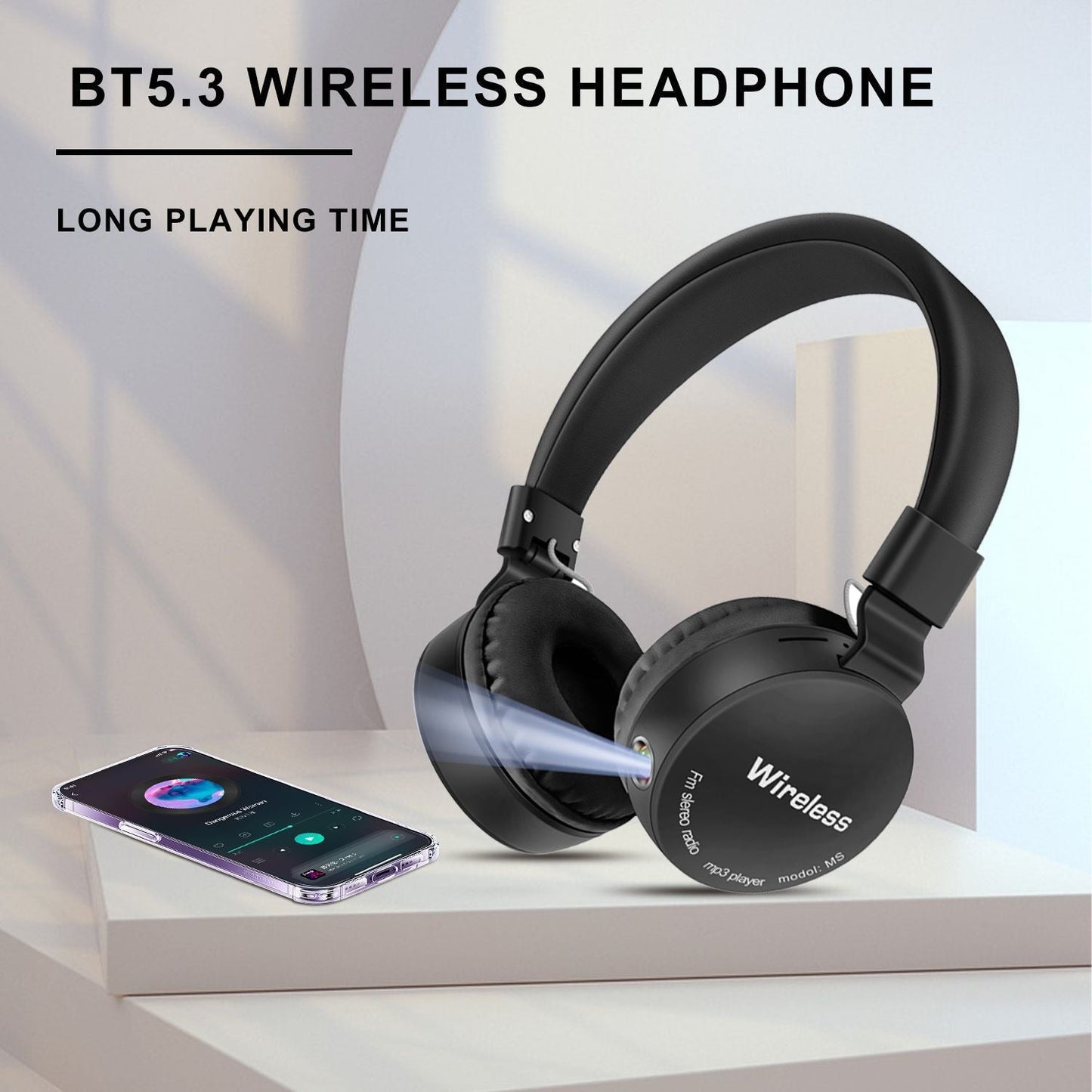 AKZ‑B67 Bluetooth Headset with Flashlight & FM Radio – 10h Playtime eprolo