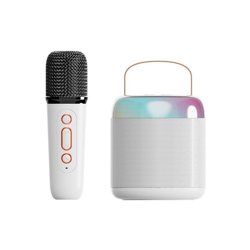 Y1 Mini Wireless Karaoke Bluetooth Speaker w/ Wireless Mic, Portable Home KTV eprolo