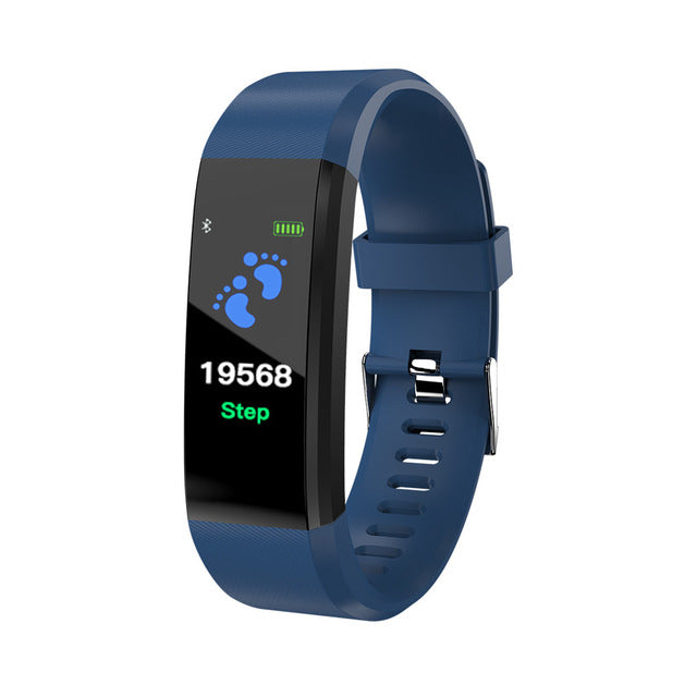 115 Plus Bluetooth Smart Watch – Heart Rate Monitor, Fitness Tracker, Waterproof, OLED Touch Screen, Sleep Monitor eprolo