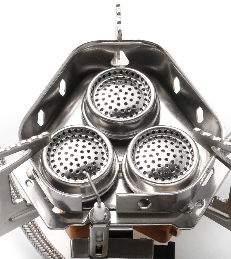 Portable Camping Gas Stove Windproof 5800W Butane Burner for Outdoor Hiking - Lumic Deals