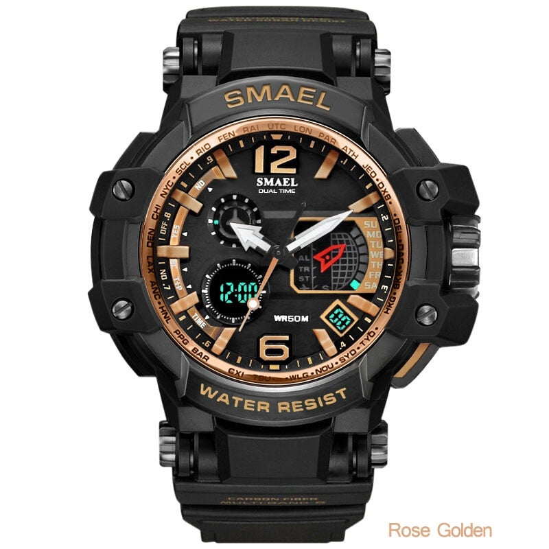SMAEL 1509 Men's Military Sport Watch Waterproof Digital Quartz Wristwatch eprolo