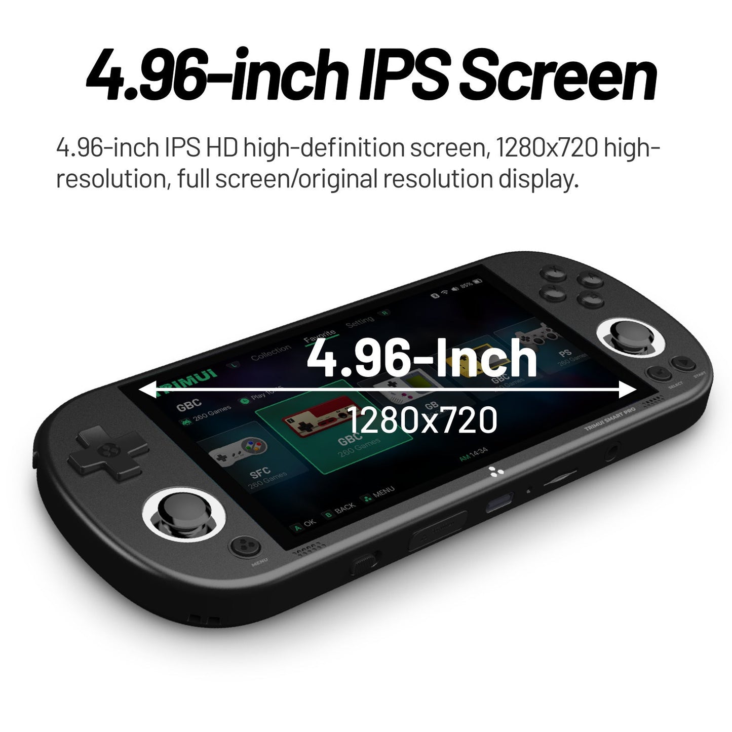 TRIMUI Smart Pro 5" IPS HD Handheld Console 64/128/256GB 20+ Emulators WiFi eprolo