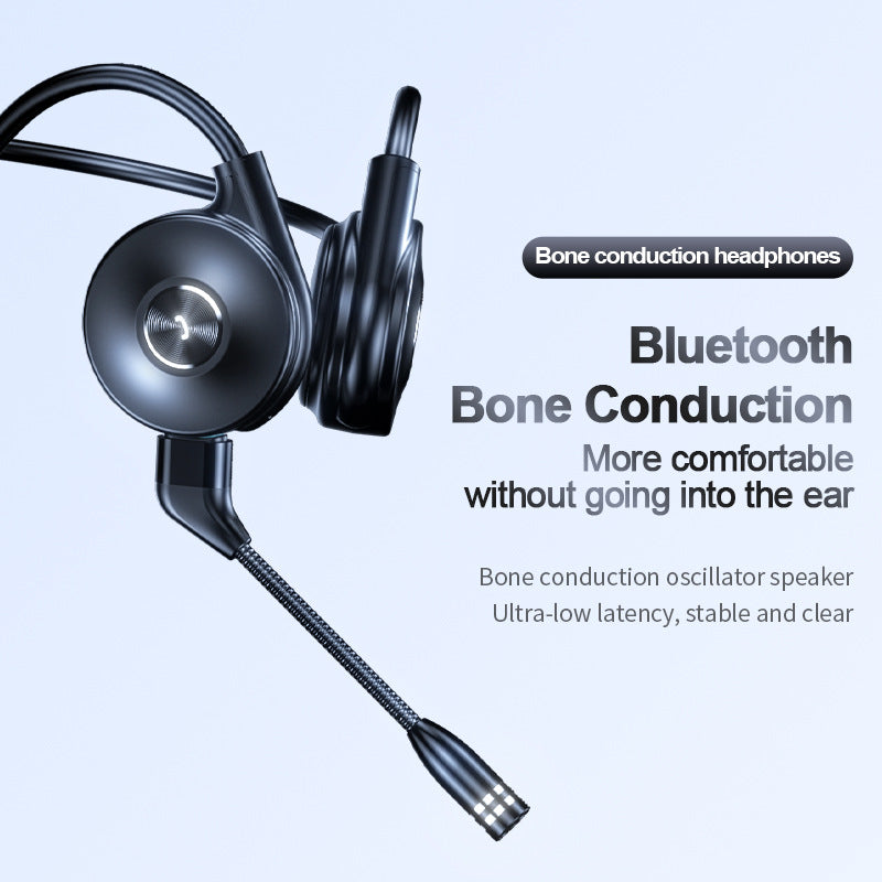 M1 Bone Conduction Bluetooth Headset - True Stereo, Lightweight, IPX5 Waterproof for Gaming, Running, and Sports eprolo