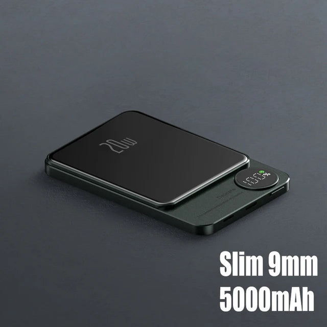 Q9 2-in-1 Magnetic Power Bank Charger 10000mAh MagSafe PD20W Wireless 15W Fast Charging eprolo