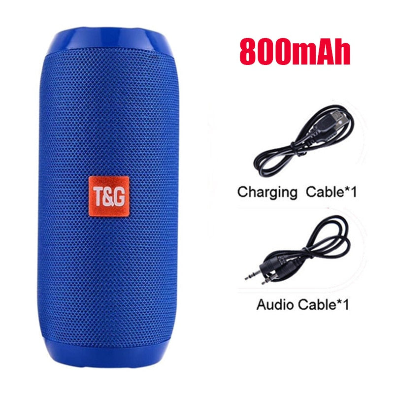 T&G YABA Bluetooth Speaker, 1200mAh Waterproof 3D Stereo FM TF USB AUX eprolo