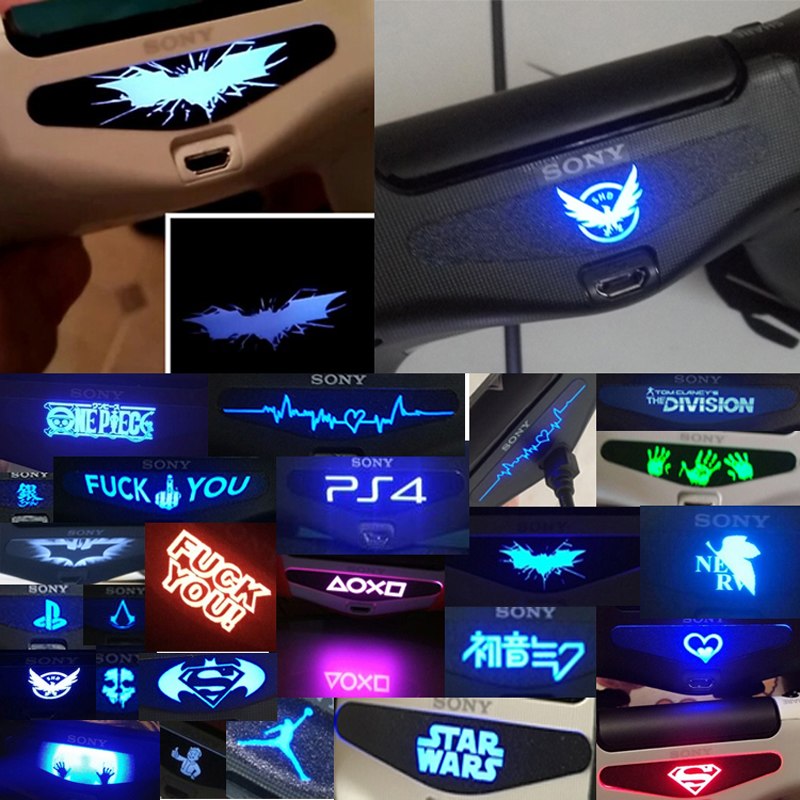 30PCS PS4 Controller LED Light Bar Decal Stickers - Multicolor & Black Options eprolo