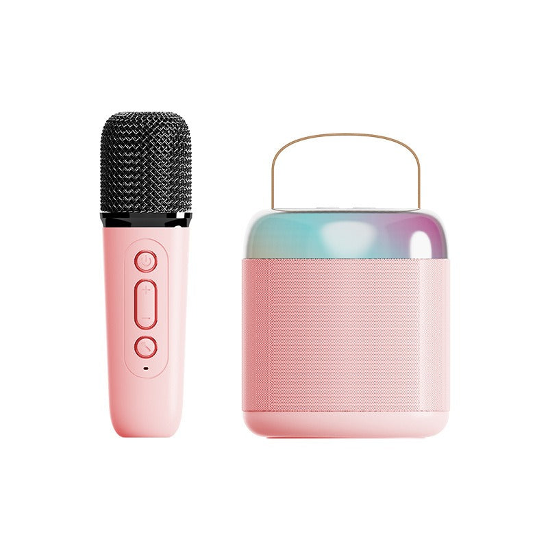 Y1 Mini Wireless Karaoke Bluetooth Speaker w/ Wireless Mic, Portable Home KTV eprolo