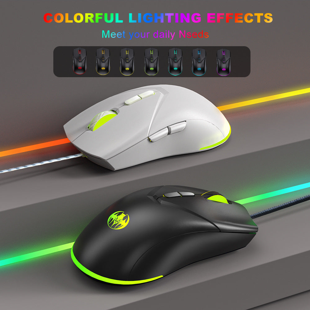 GM31 7D Youbat 7200DPI Wired RGB Gaming Mouse, 6 Adjustable DPI, Ergonomic