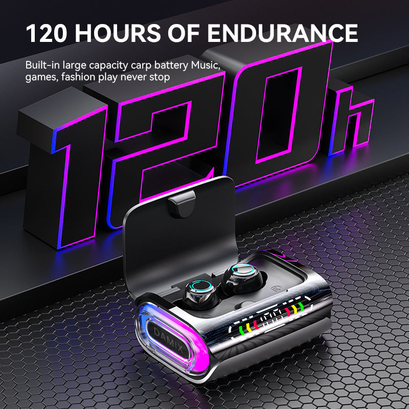 DX-01 Wireless Bluetooth Earbuds with LED Lights & 120H Battery Life eprolo